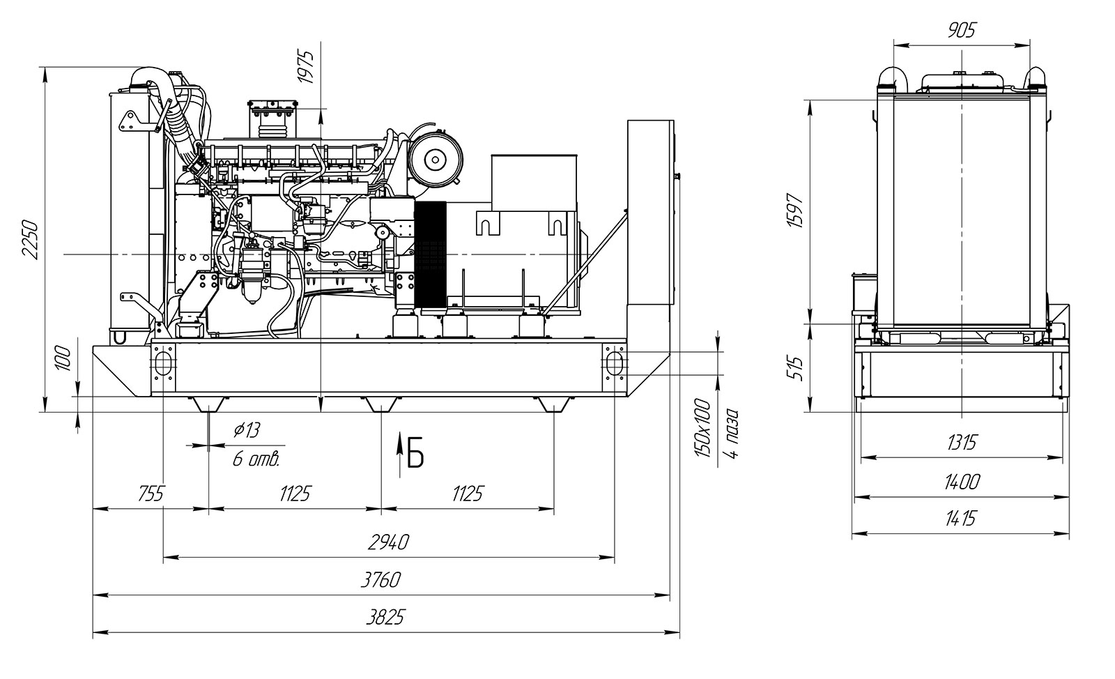 Дизельный генератор ПСМ ADV-400