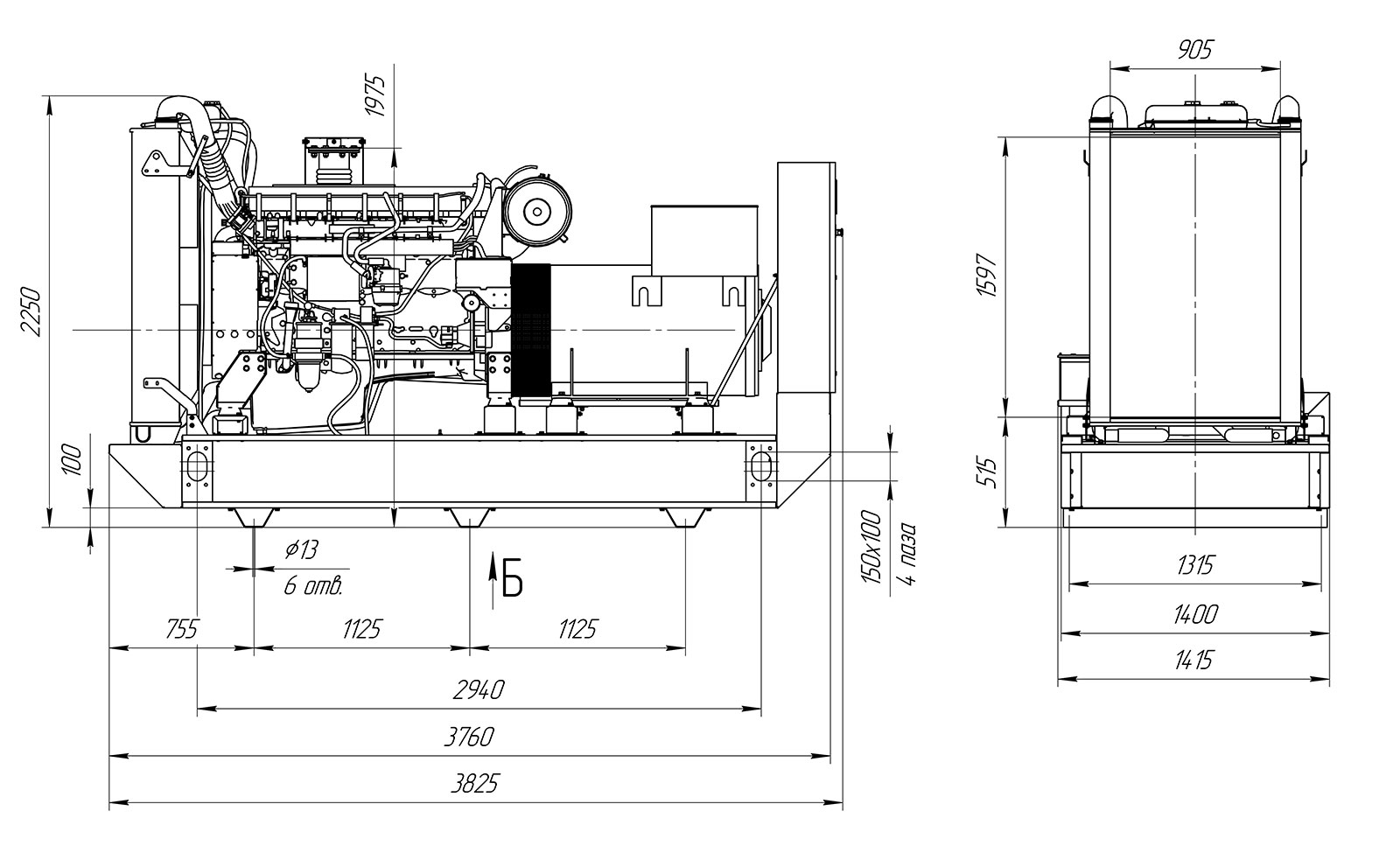 Дизельный генератор ПСМ ADV-460